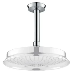 Flova Liberty 120mm Ceiling Mounted Shower Arm - Chrome