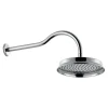 Flova Liberty 225mm Wall Mounted Rainshower Head & Arm - Chrome