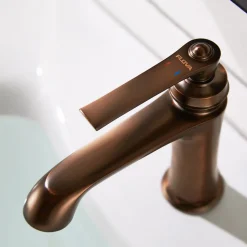 Flova Liberty Mono Basin Mixer with Clicker Waste - Oil Rubbed Bronze