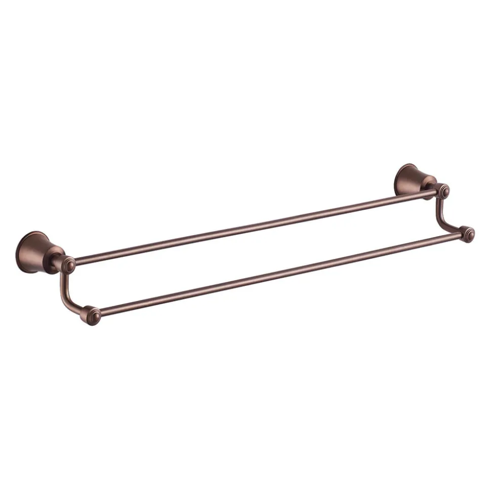Flova Liberty Oil Rubbed Bronze Double Towel Bar - 650mm