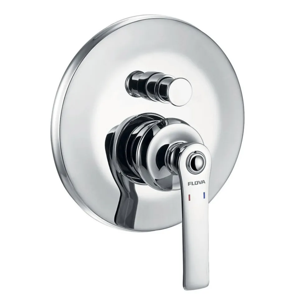 Flova Liberty 2 Outlet Concealed Manual Mixer Valve with Easyfit SmartBOX - Chrome