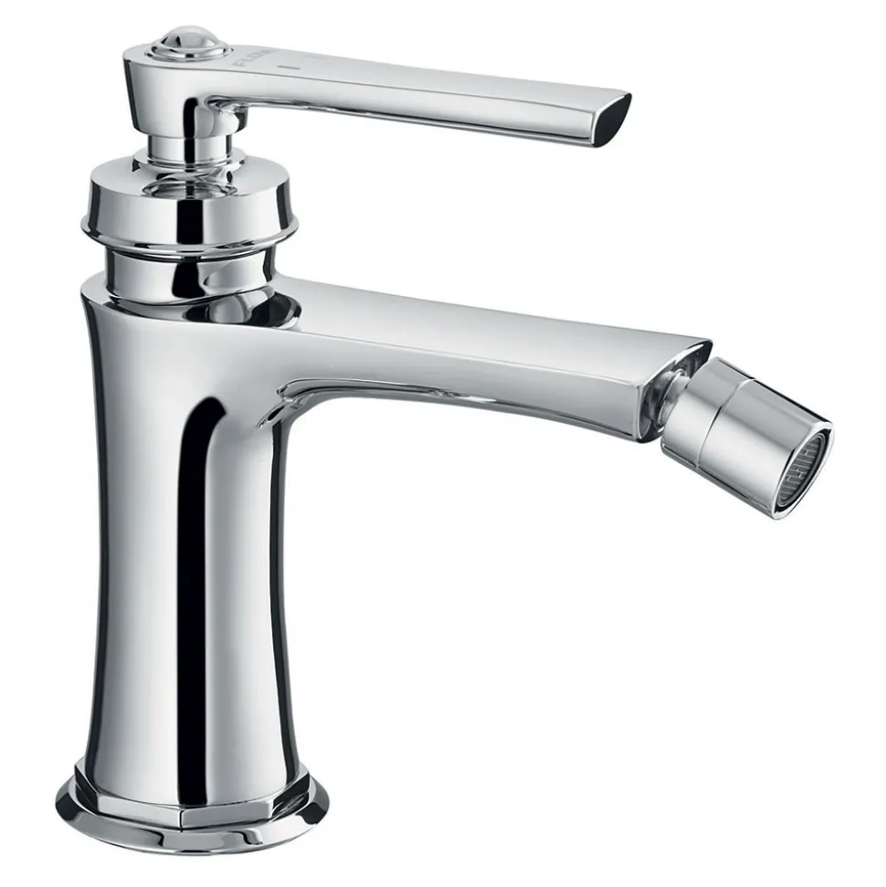 Flova Liberty Single Lever Mono Bidet Mixer with Clicker Waste - Chrome