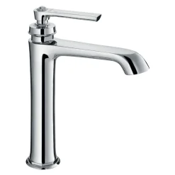 Flova Liberty Tall Mono Basin Mixer with Clicker Waste - Chrome