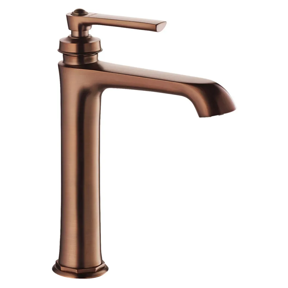Flova Liberty Tall Mono Basin Mixer with Clicker Waste - Oil Rubbed Bronze