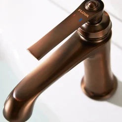 Flova Liberty Tall Mono Basin Mixer with Clicker Waste - Oil Rubbed Bronze