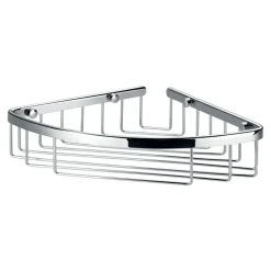 Flova Solid Brass Corner Basket - 205mm