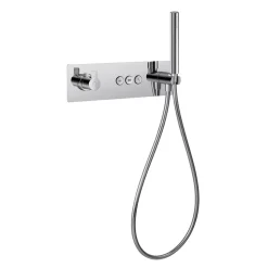 Flova Spring GoClick 3 Outlet Concealed Thermostatic Shower Valve with Integral Handset Kit