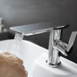 Flova Spring Mono Basin Mixer with Clicker Waste