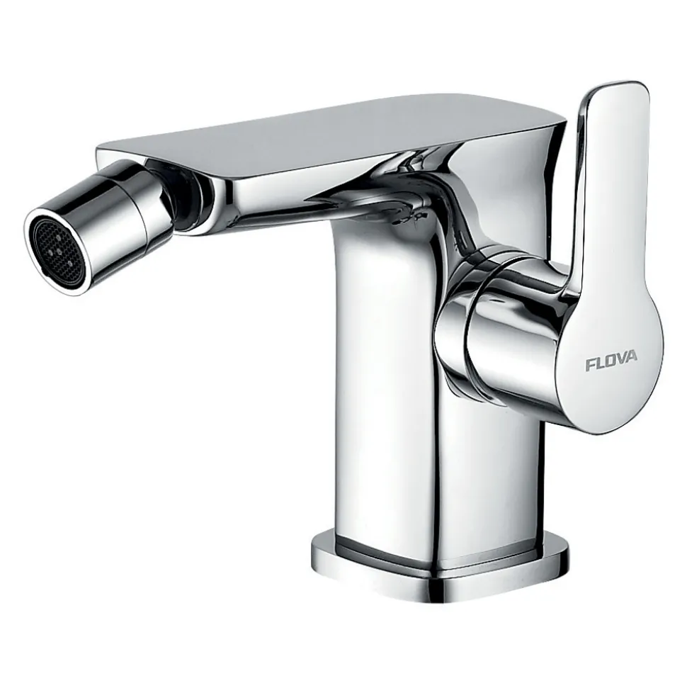 Flova Urban Mono Bidet Mixer with Clicker Waste
