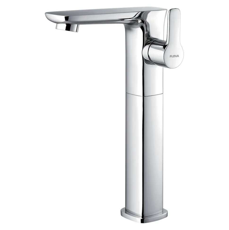 Flova Urban Tall Mono Basin Mixer with Clicker Waste