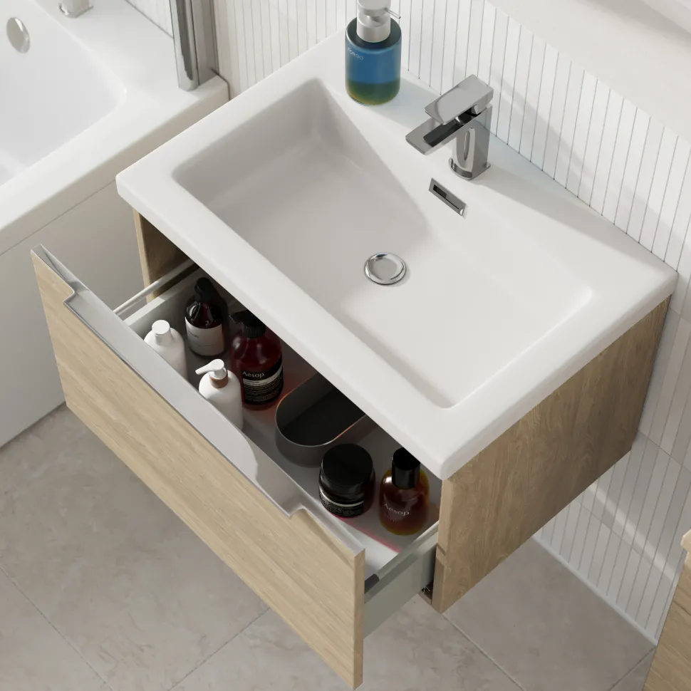 Freddie Brushed Brass Reinforced Shower Bath Suite with Rimless Toilet