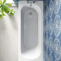 Freddie Brushed Brass Reinforced Shower Bath Suite with Rimless Toilet