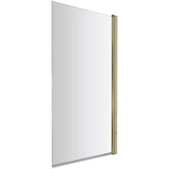 Freddie Brushed Brass Reinforced Shower Bath Suite with Rimless Toilet