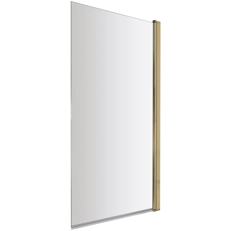 Freddie Brushed Brass Reinforced Shower Bath Suite with Rimless Toilet