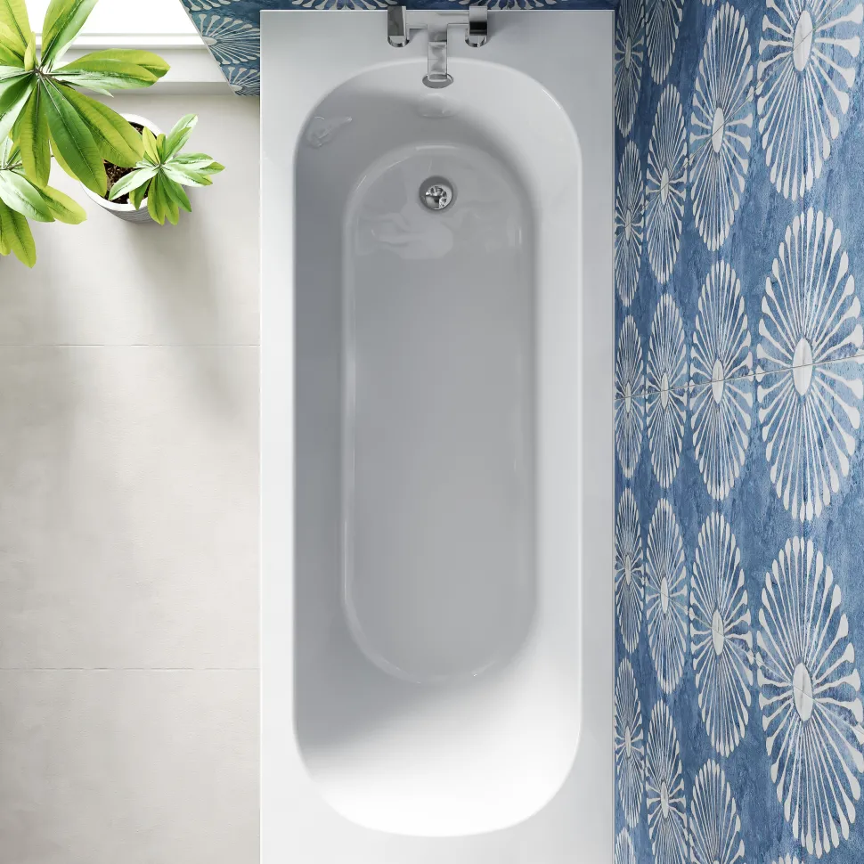 Freddie Brushed Brass Reinforced Shower Bath Suite with Rimless Toilet