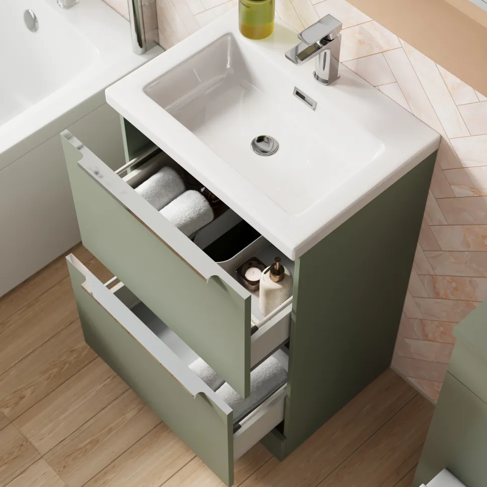 Freddie 500mm Floorstanding Vanity Unit & Basin