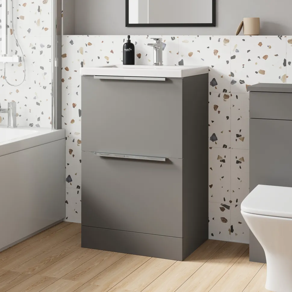 Freddie 500mm Floorstanding Vanity Unit & Basin