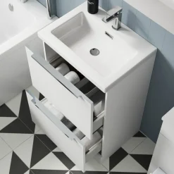 Freddie 500mm Floorstanding Vanity Unit & Basin
