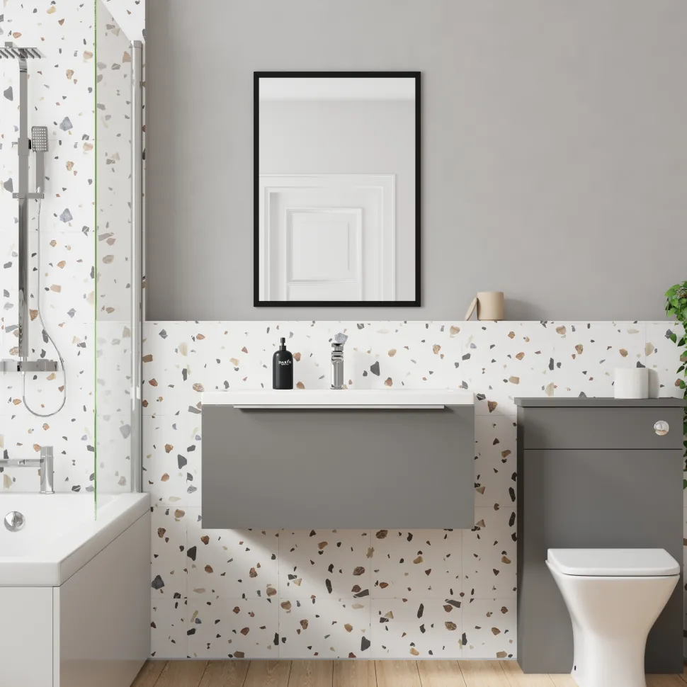 Freddie 800mm Wall Hung Vanity Unit & Basin