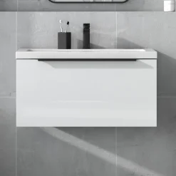 Freddie 800mm Wall Hung Vanity Unit & Basin