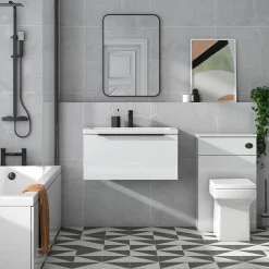Freddie 800mm Wall Hung Vanity Unit & Basin