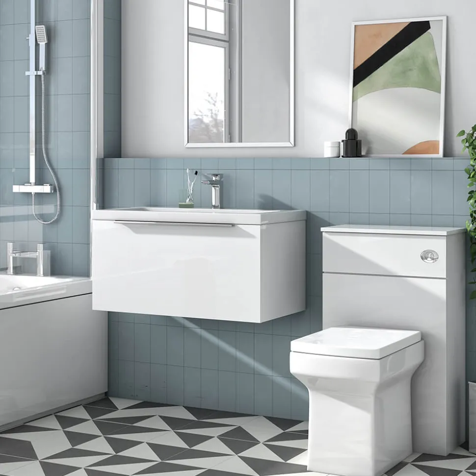 Freddie 800mm Wall Hung Vanity Unit & Basin