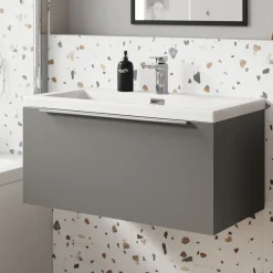 Freddie 800mm Wall Hung Vanity Unit & Basin
