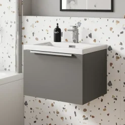 Freddie 500mm Wall Hung Vanity Unit & Basin