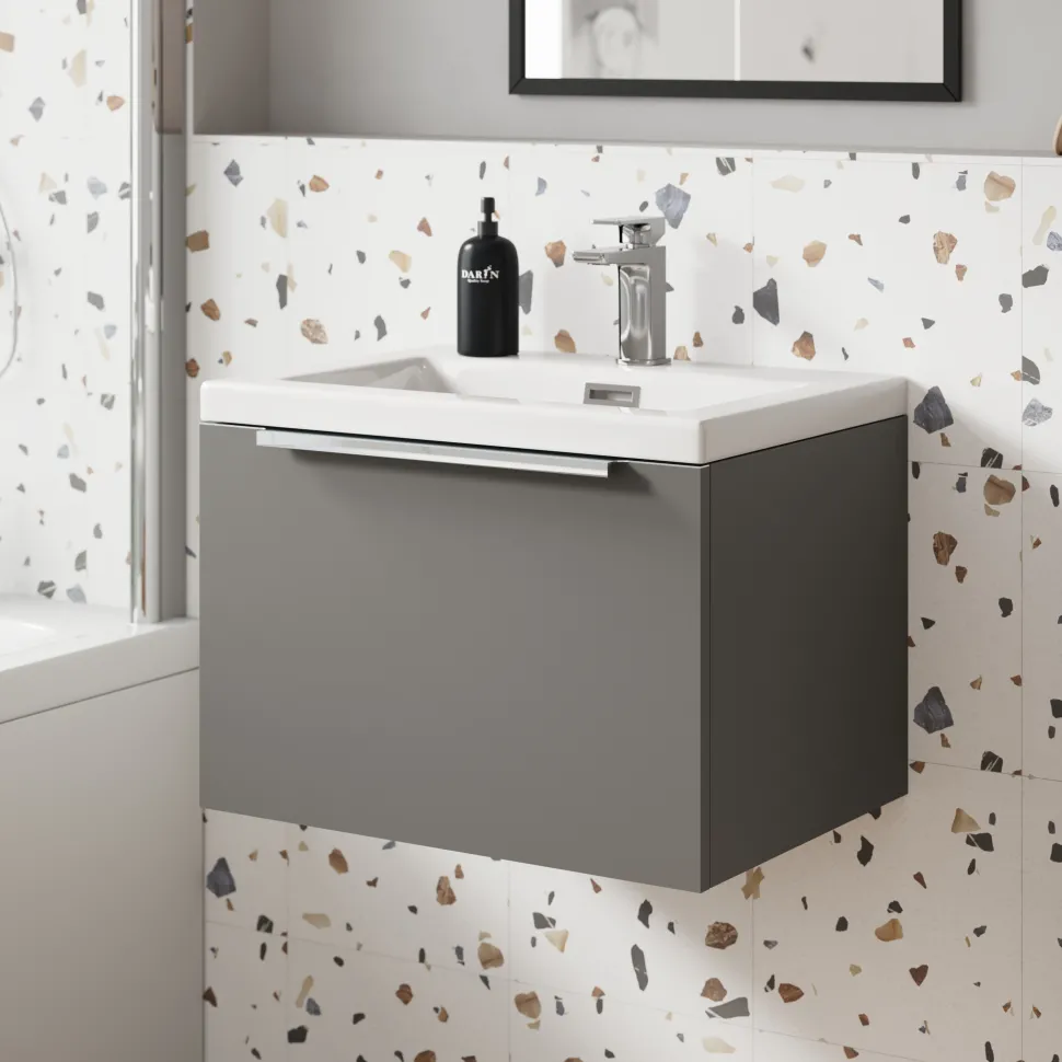 Freddie 500mm Wall Hung Vanity Unit & Basin
