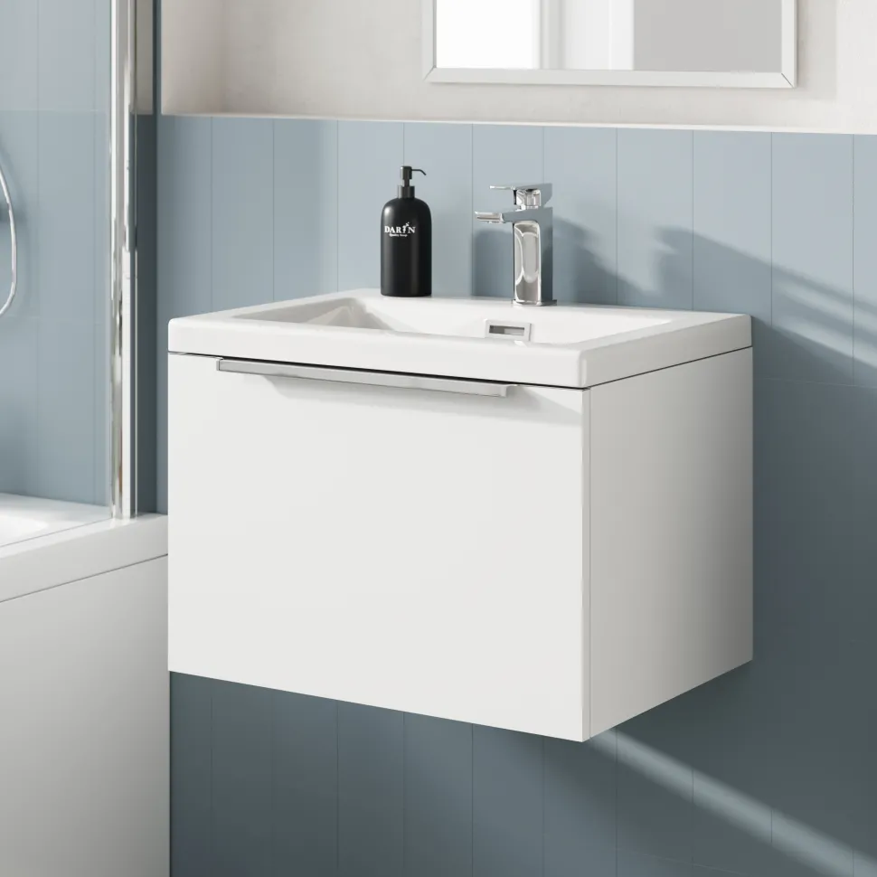 Freddie 500mm Wall Hung Vanity Unit & Basin