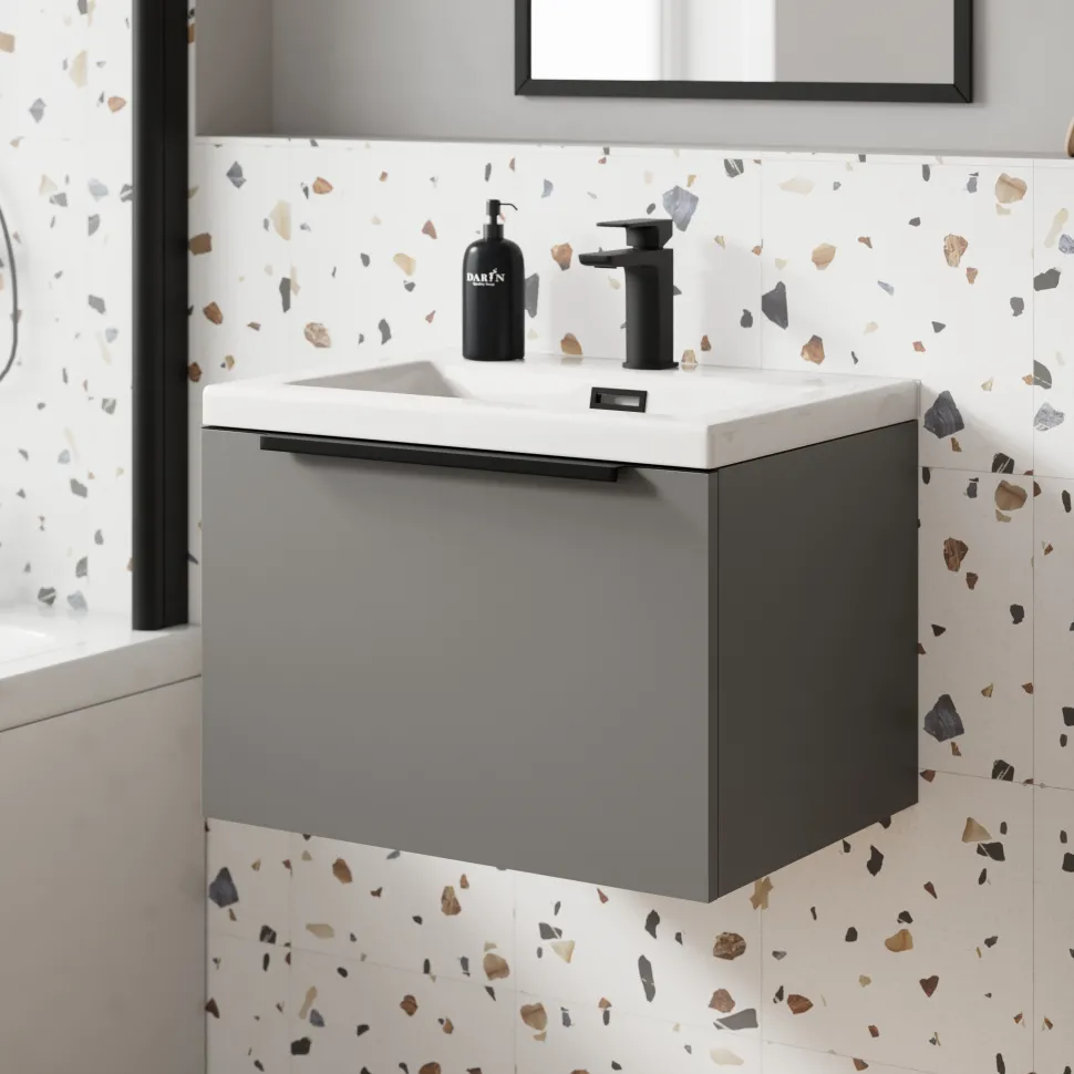 Freddie 500mm Wall Hung Vanity Unit & Basin