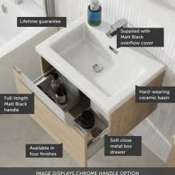 Freddie 500mm Wall Hung Vanity Unit & Basin