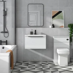 Freddie 600mm Wall Hung Vanity Unit & Basin