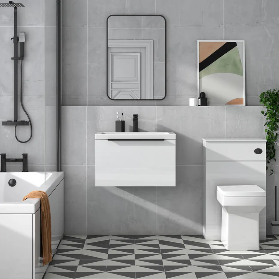 Freddie 600mm Wall Hung Vanity Unit & Basin