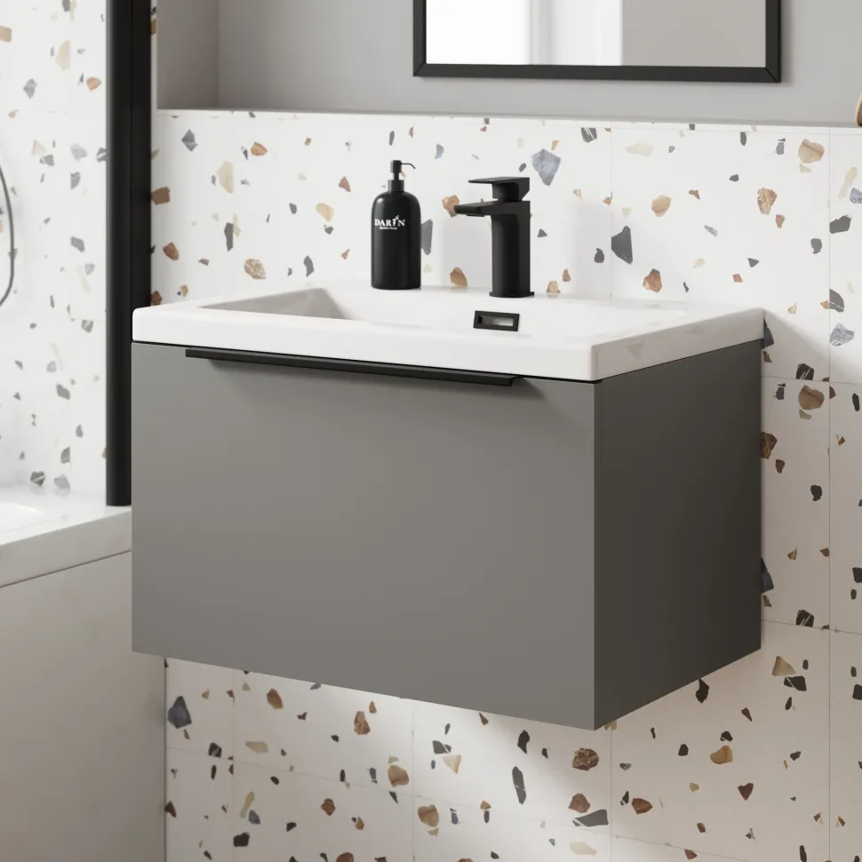 Freddie 600mm Wall Hung Vanity Unit & Basin