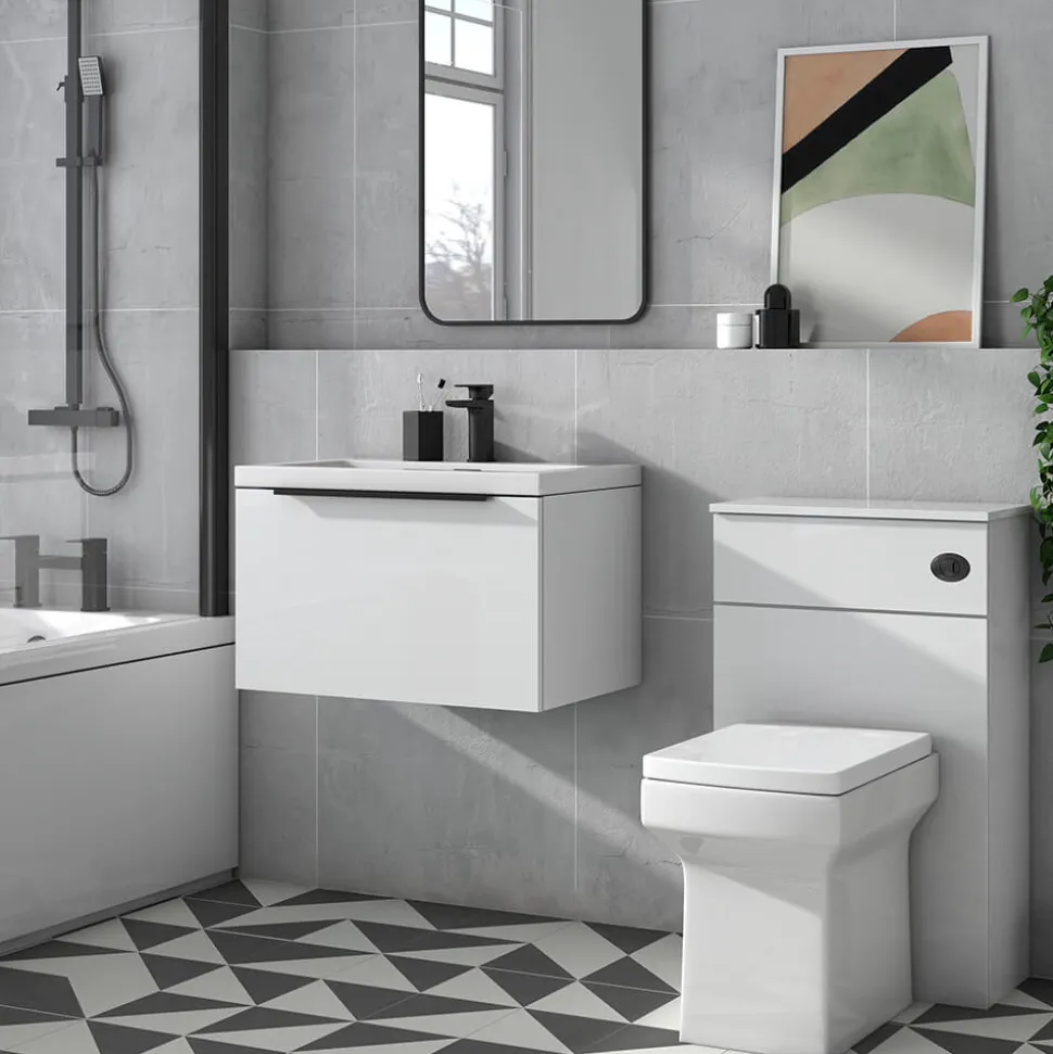 Freddie 600mm Wall Hung Vanity Unit & Basin