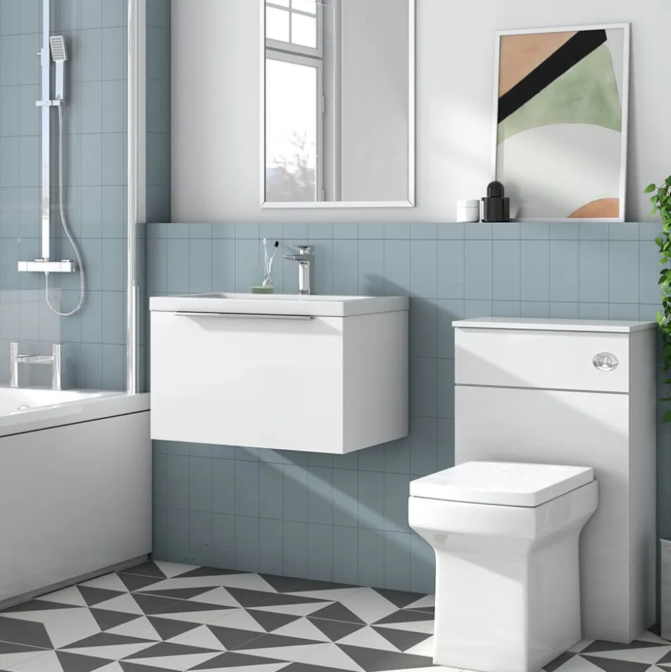 Freddie 600mm Wall Hung Vanity Unit & Basin
