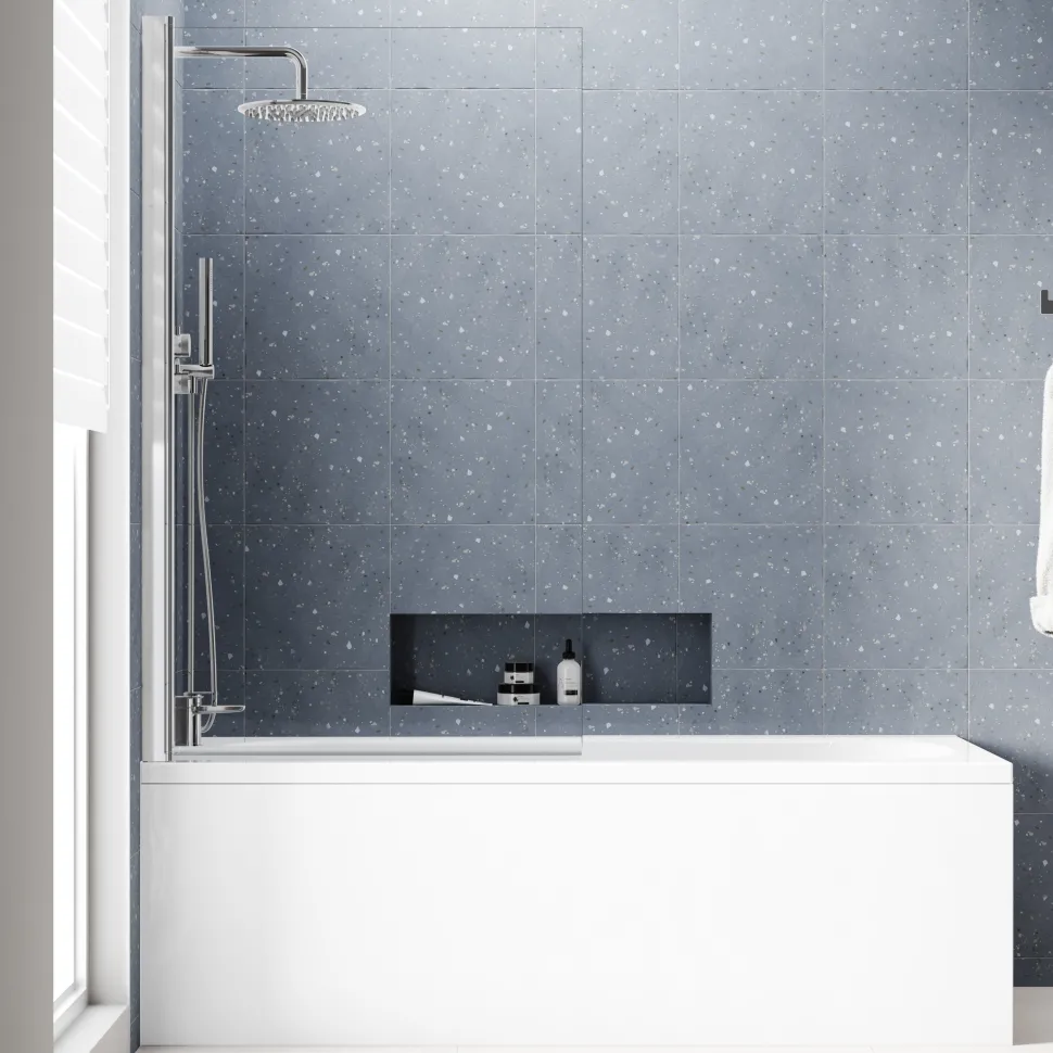 Freddie Reinforced Shower Bath Suite with Back to Wall Toilet