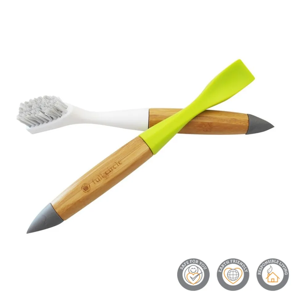 Full Circle Micro Manager Detail Brush & Crevice Tool - White