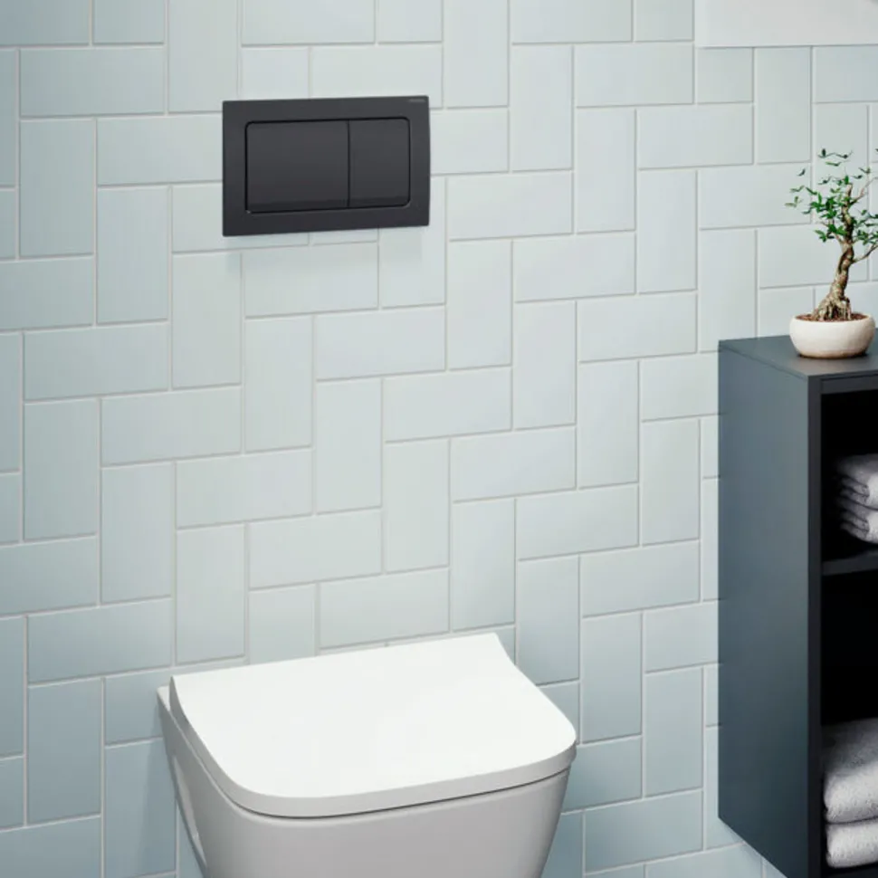 Geberit Alpha01 Square Dual Flush Plate