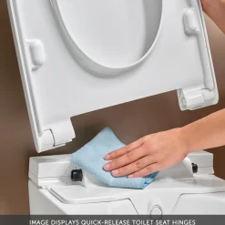 Geberit AquaClean Alba Rimless Wall Hung Smart Toilet with Wrap Over Soft Close Seat & Remote Control
