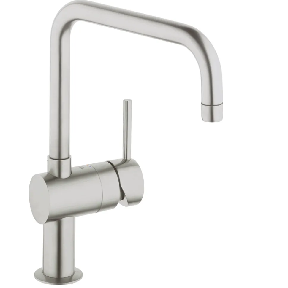 Grohe Minta Single Lever Mono Sink Mixer with Swivel 'U' Spout