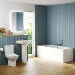 Harbour Acclaim Complete Bathroom Suite with Double Ended Bath & Rimless Toilet