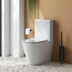 Harbour Acclaim Rimless Back to Wall Close-Coupled Toilet & Soft Close Seat
