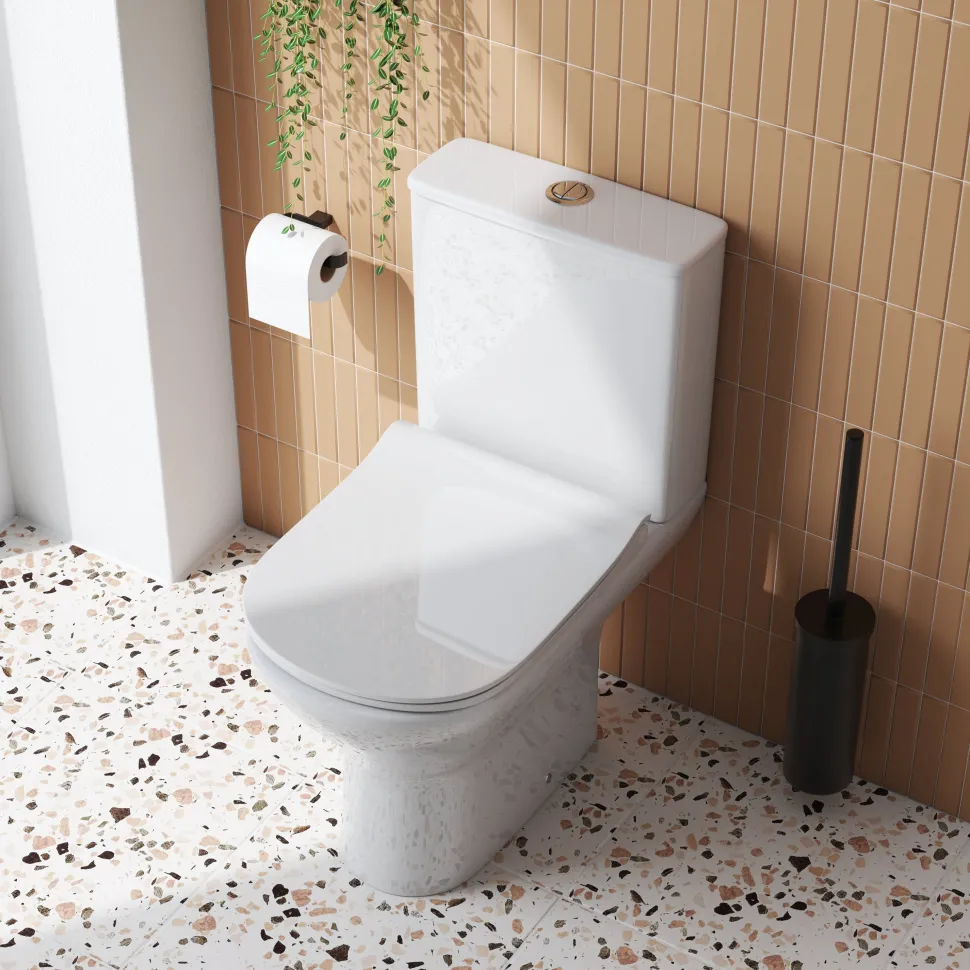 Harbour Acclaim Rimless Close Coupled Toilet & Soft Close Seat