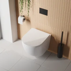 Harbour Acclaim Rimless Wall Hung Toilet & Soft Close Seat