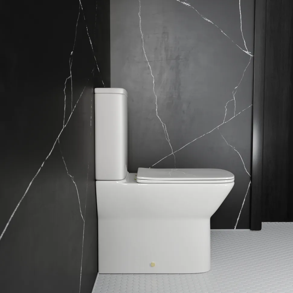 Harbour Alchemy Rimless Back to Wall Comfort Height Toilet & Soft Close Seat