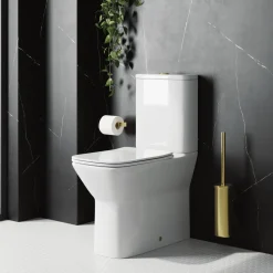 Harbour Alchemy Rimless Back to Wall Comfort Height Toilet & Soft Close Seat
