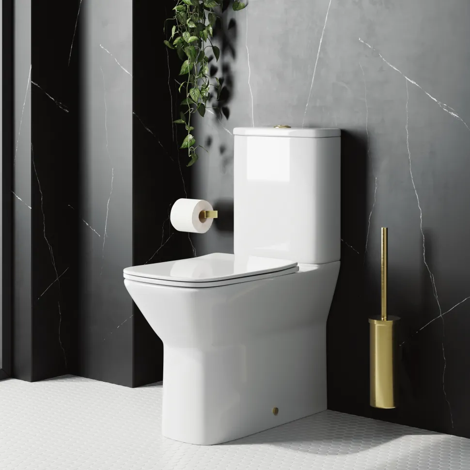 Harbour Alchemy Rimless Back to Wall Comfort Height Toilet & Soft Close Seat