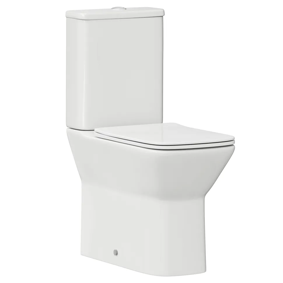 Harbour Alchemy Rimless Back to Wall Comfort Height Toilet & Soft Close Seat